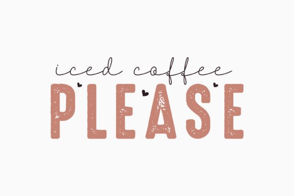 Coffee Quote SVG Iced Coffee Please Review