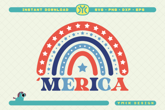Merica SVG 4th of July Retro Design Review