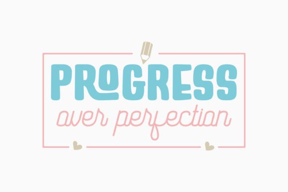 Progress over Perfection Teacher Retro Embroidery Review