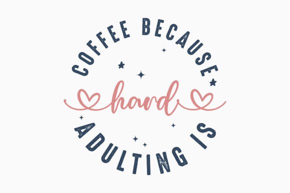 Retro Coffee Quote SVG for Embroidery Projects