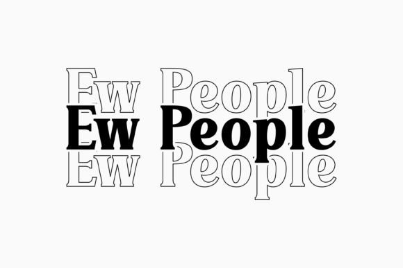 Retro Sarcastic Quote SVG Ew People Review