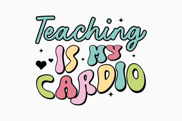 Teaching is My Cardio Retro Embroidery Review